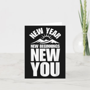 Neujahrs-Inspirationszitat Neujahr Neue Anfänge Karte