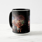 Neujahrs-Männer-Feier-Tasse Tasse (Vorderseite Links)