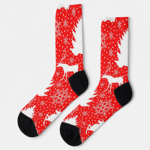 Neujahrs Muster Socken