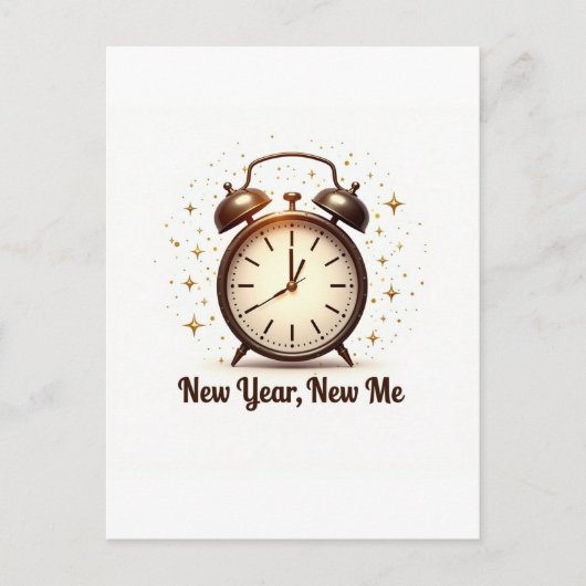 Neujahrs-Neue-Mich-Einladung Einladungspostkarte (Vorderseite)