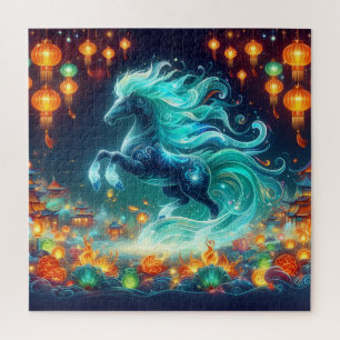 Neujahrs Pferd Puzzle