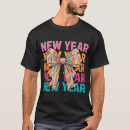 Neujahrs-Schleifen-T-Shirt T-Shirt