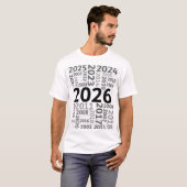 Neujahrs-T-Shirt-Design T-Shirt (Vorne ganz)