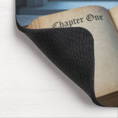 Neujahrs-Vintage-Journal im Mondlicht Mousepad (Ecke)