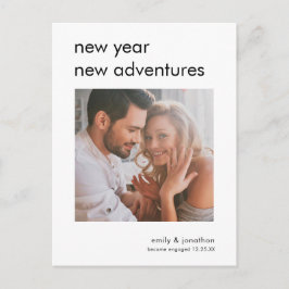 Neujahrsabenteuer Foto Verlobung Ankündigung