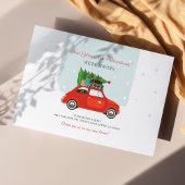 Neujahrsabenteuer: Neue Adresse Ankündigungspostkarte