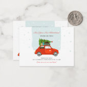 Neujahrsabenteuer Veränderung der Adressenverschie Mitteilungskarte (Vorderseite/Rückseite Beispiel)