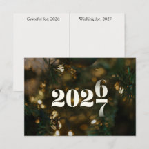 Neujahrsaktivität 2027 (dankbar & wünschend)