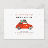 Neujahrsanfang - Umstiegsadresse Ankündigungspostkarte (Vorderseite)