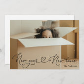 Neujahrsankündigung - Neue Zuhause Einladung (Vorne/Hinten)