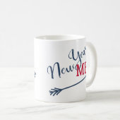 Neujahrsauflage lustige Typografie-Erinnerung Kaffeetasse (VorderseiteRechts)