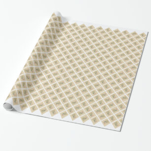 Neujahrsbaby Vintage-Uhr Geschenkpapier