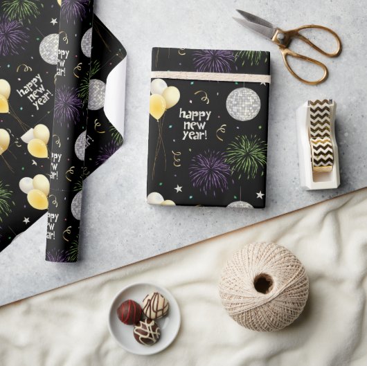 Neujahrsballons des Party Geschenkpapier (Kunsthandwerk)