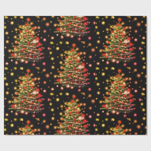 Neujahrsbaum-Wrapper Geschenkpapier (Flach)