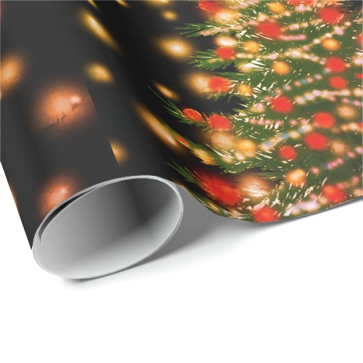Neujahrsbaum-Wrapper Geschenkpapier (Rolleneckpunkt)
