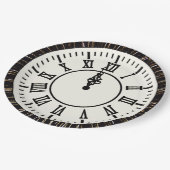 Neujahrsblockade für Feuerwerkskörper Pappteller (Schrägansicht)