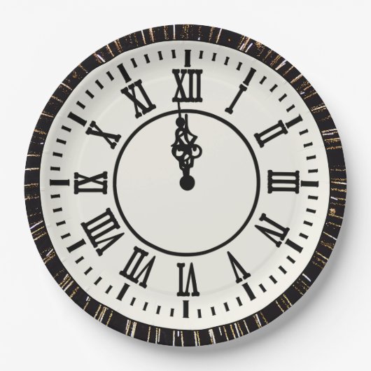 Neujahrsblockade für Feuerwerkskörper Pappteller (Vorderseite)