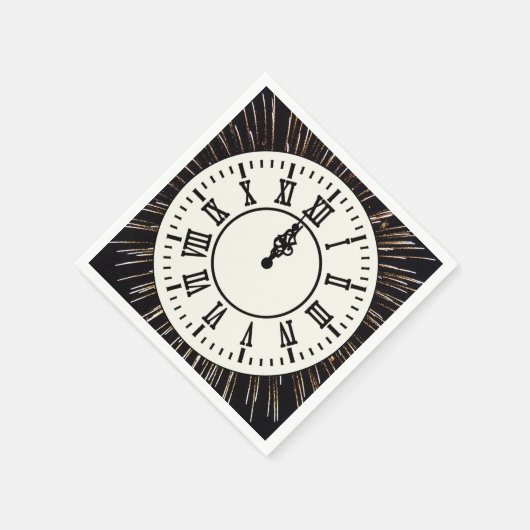 Neujahrsblockade für Feuerwerkskörper Serviette (Ecke)