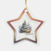 Neujahrsbotschaft Stern Ornament (Hinten)