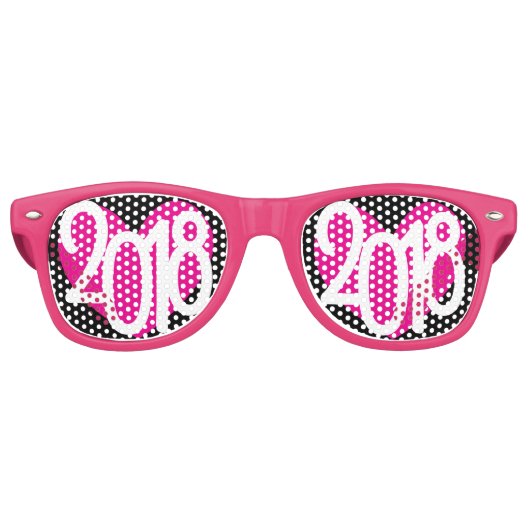 Neujahrsbrille Liebe 2018 Party Sonnenbrille (Vorderseite)
