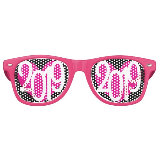 Neujahrsbrille Liebe 2019 Party Partybrille (Vorderseite)