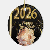 Neujahrsdekoration Keramik Ornament (Links)