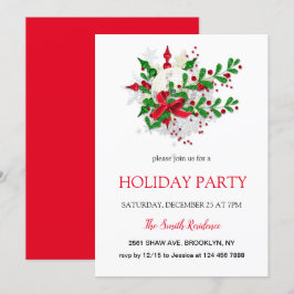 Neujahrsdekoration , Weihnachtsstern Einladung