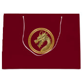 Neujahrsdrache 2024 - Chinesisch - Neujahr - Große Geschenktüte (Vorderseite)