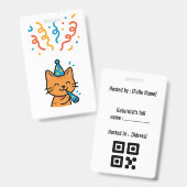 Neujahrseinladung Abzeichen Ausweis (Vorder- & Rückseite)