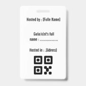 Neujahrseinladung Abzeichen Ausweis (Rückseite)