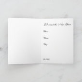 Neujahrseinladung Feiertagskarte (Innenseite)