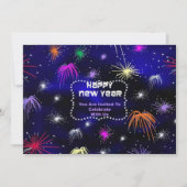 Neujahrseinladung in verkettetem Glas Einladung (Vorderseite)