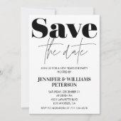 Neujahrseinladung Save the Date Einladung (Vorderseite)