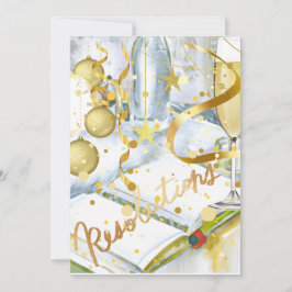 Neujahrsentschließung Feiertagskarte