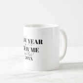 Neujahrsentschließung Inspiration Motivierend Kaffeetasse (VorderseiteRechts)