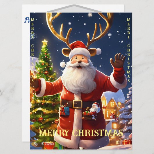 Neujahrsexklusive Grüße (Vorne/Hinten)