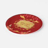 Neujahrsfeier am Montag: Eine Nacht der Freude Pappteller (Schrägansicht)