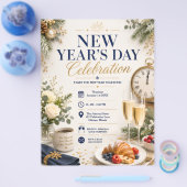 Neujahrsfeier Flyer (Einzeln)