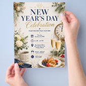 Neujahrsfeier Flyer (Hand)