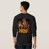 Neujahrsfeier Gestaltungsdesign Sweatshirt (Schwarz voll)