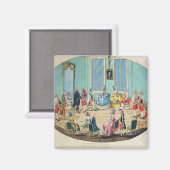 Neujahrsfeier in Wien 1782, 1783 Magnet (Vorderseite/Rückseite)
