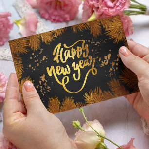 Neujahrsfeier Pine Gold Firmenparty Einladung