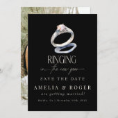 Neujahrsfeier | SAVE THE DATE FOTO Einladung (Vorne/Hinten)