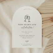 Neujahrsfeierliche Party Einladung des modernen Do