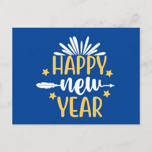 Neujahrsfeierlichkeiten Postkarte