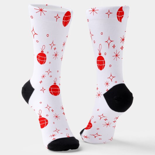 Neujahrsfeiermuster Socken (Gewinkelt)