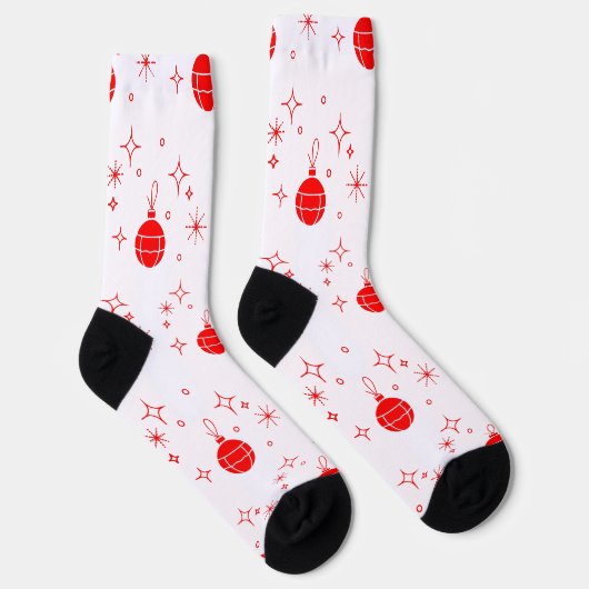 Neujahrsfeiermuster Socken (Rechts)
