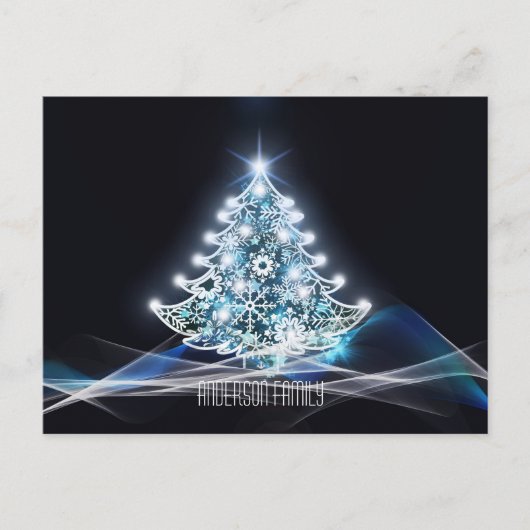 Neujahrsfeiertage Goldene, elegante Postkarte (Vorderseite)