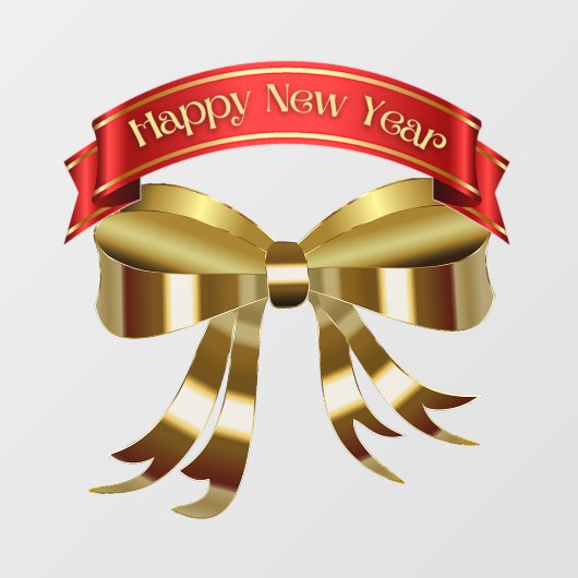 Neujahrsfensterklammern Fensteraufkleber (Blatt)