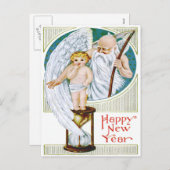 Neujahrsferien des Vaters Feiertagspostkarte (Vorne/Hinten)